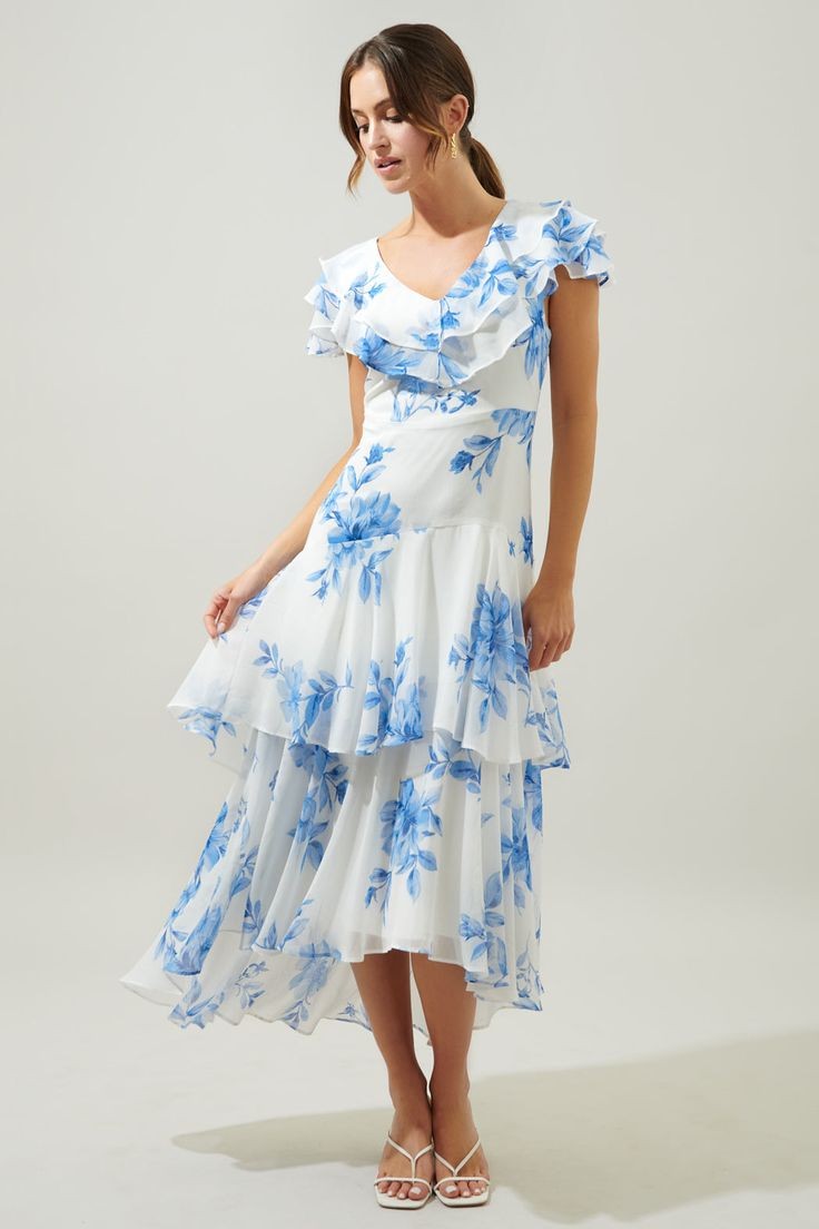 Ruffled Tiered Dress