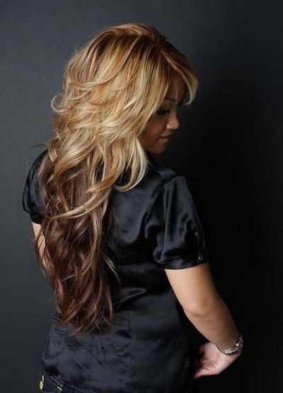 Long Hair with Highlights: