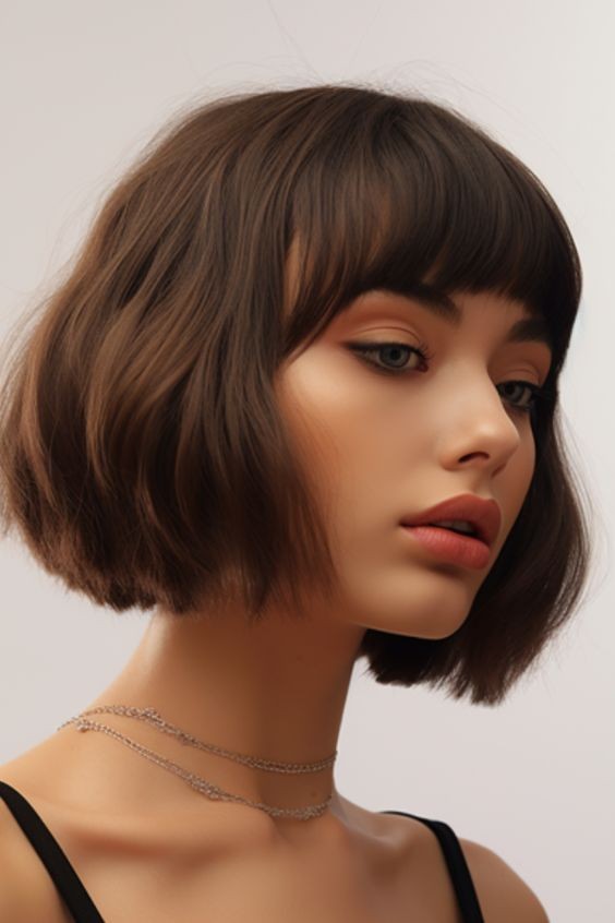 The Modern Pageboy with Bangs