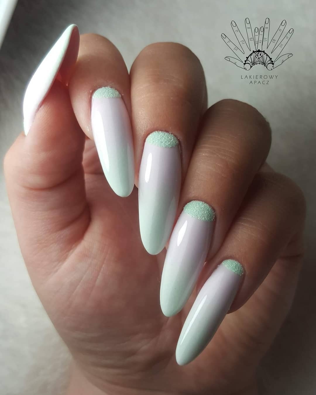 Minty Fresh: Soft Touch with Glitter Accents