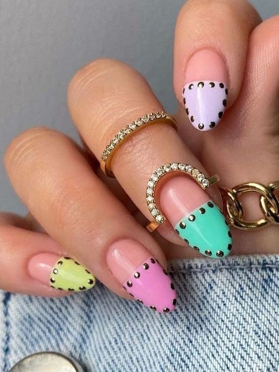 Easter Basket Weave Nails: