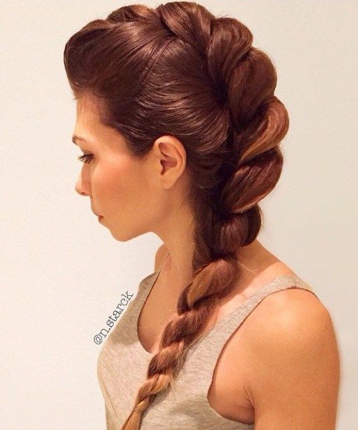 French Rope Braid Ponytail