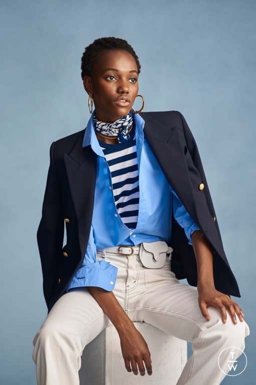 Layered Blues: Stripes and Solids for a Dynamic Look