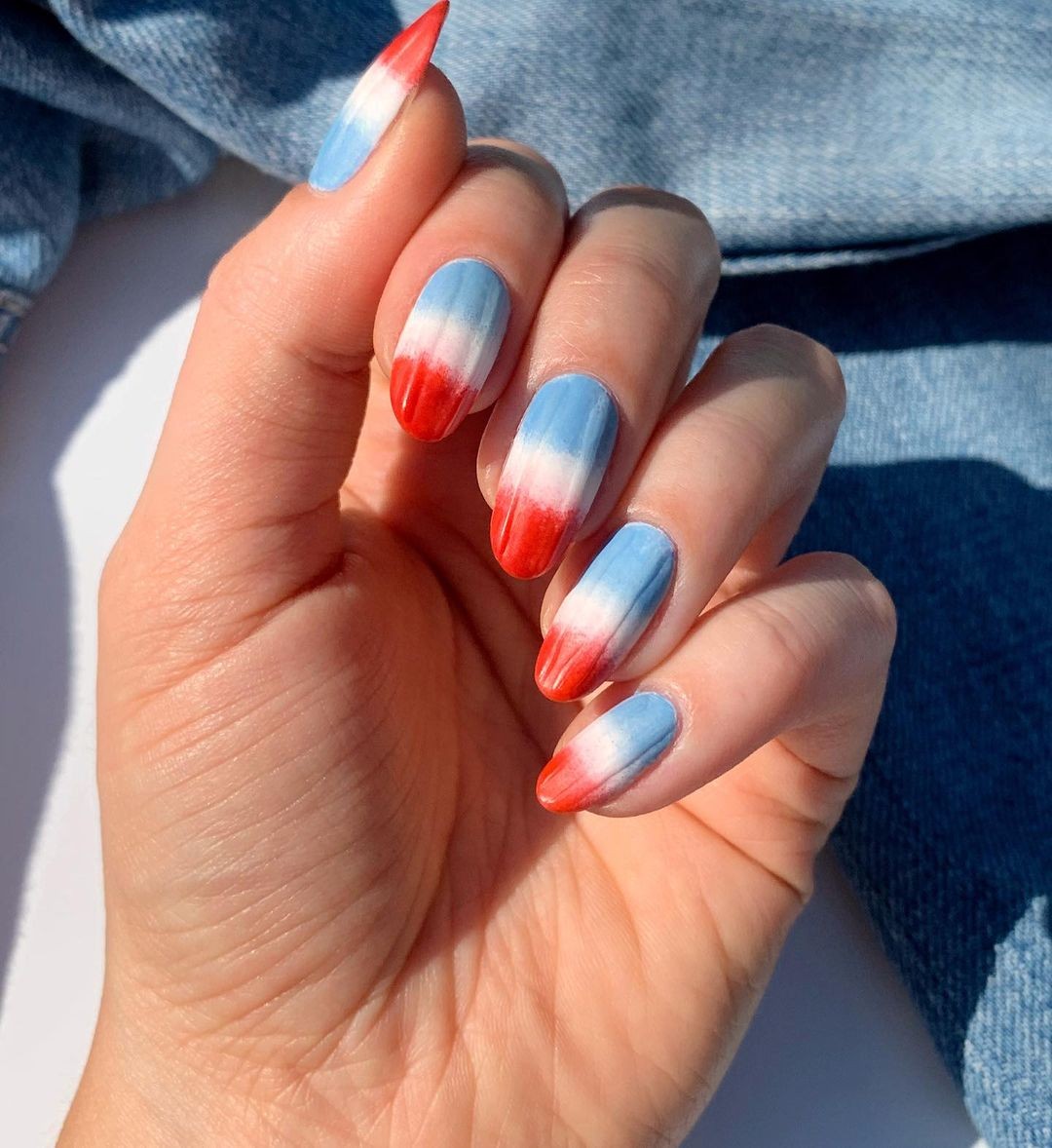 Soft Gradient with Patriotic Colors