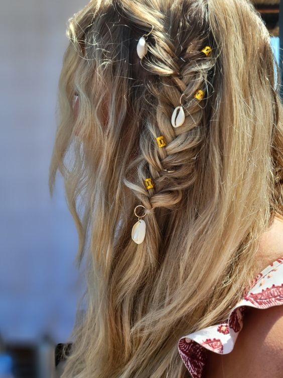 Fishtail Braid with Shells