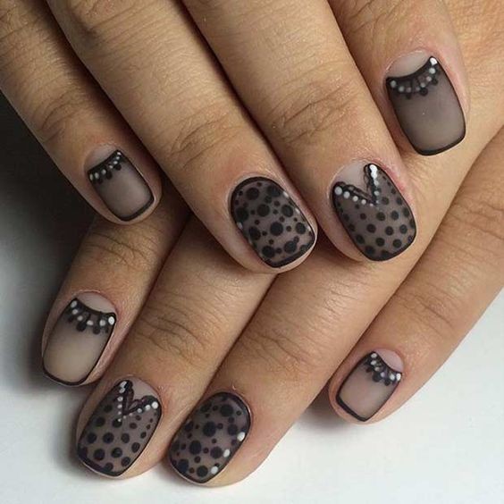 Lace-Inspired Nail Art: