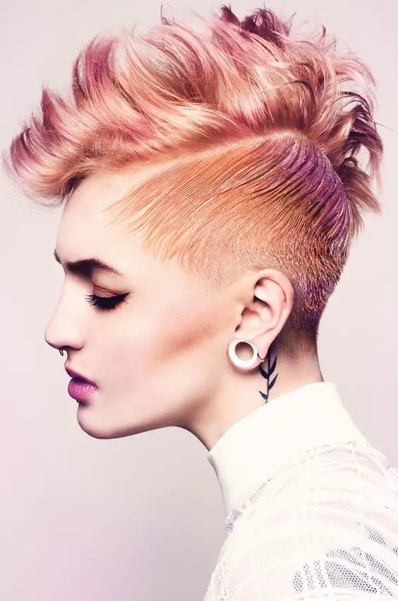 Pastel Pink and Nape Undercut