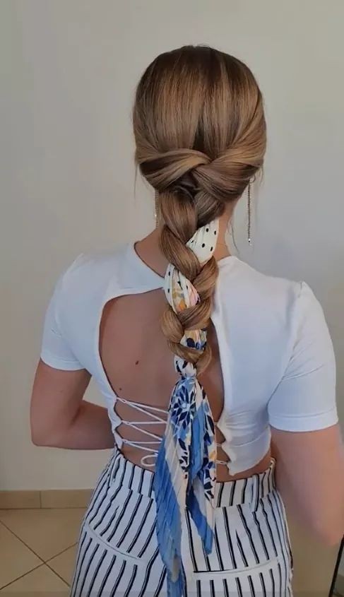 Twist and Braid Ponytail