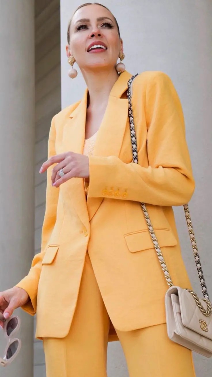 Vibrant Elegance: The Bold Yellow Long Fall Jacket