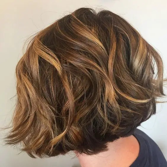 Tousled Bob with Highlights