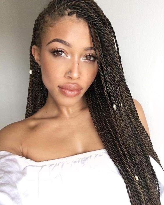 Twist Braids for Long Hair