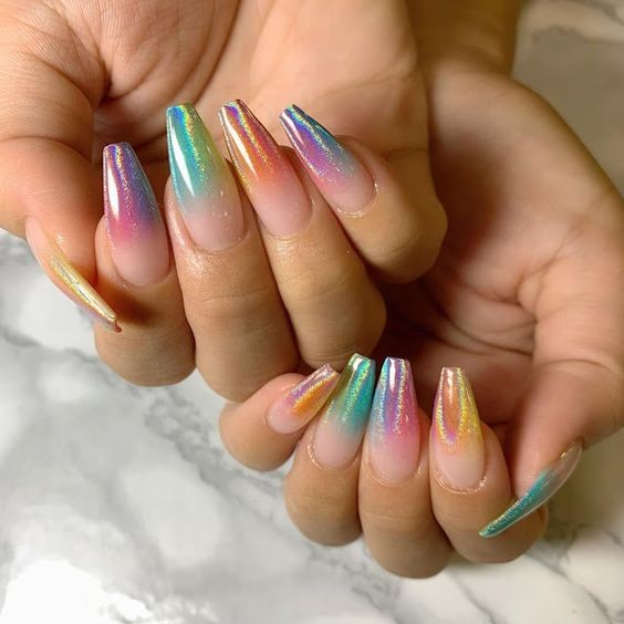 Multicolored Chrome Tips: