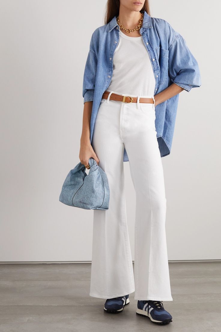 Classic Denim and White: