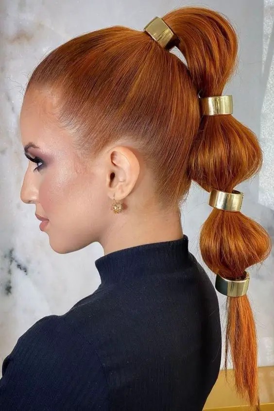 The Stacked Rings Ponytail