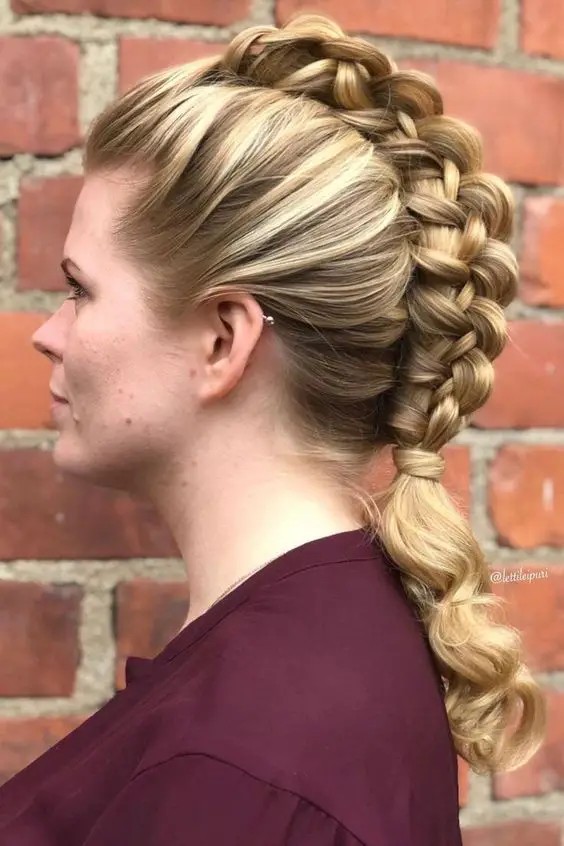 French Braid Twist: