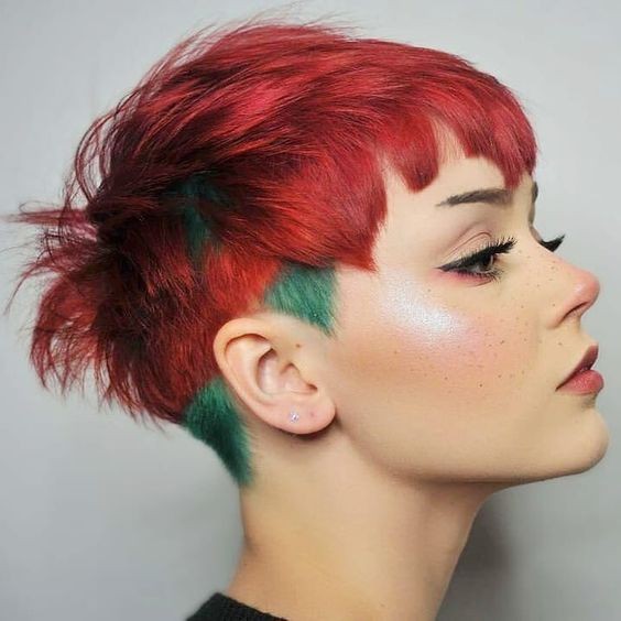 Fiery Copper and Shaved Sides