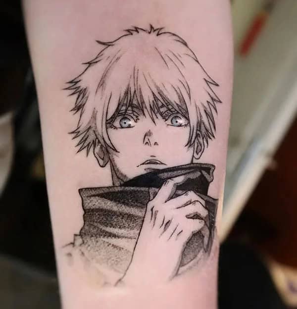 “Jujutsu Kaisen” Neck Tattoo