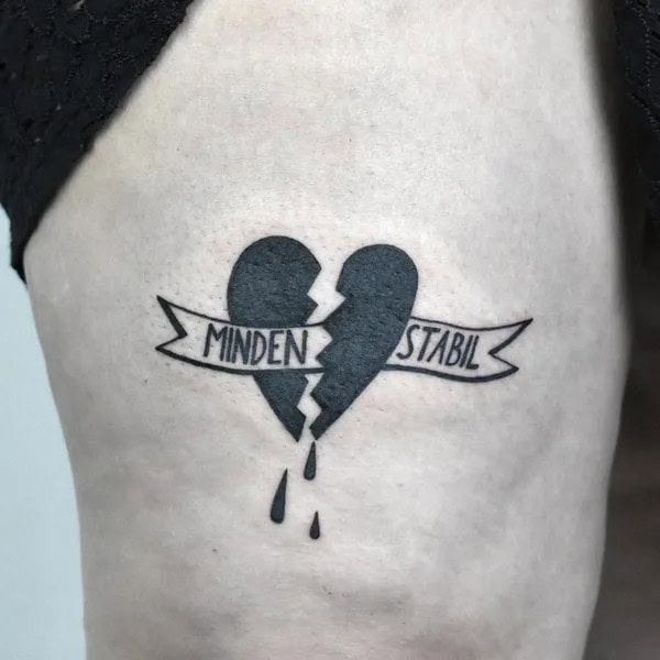 More Broken Heart Tattoos To Wear This Year