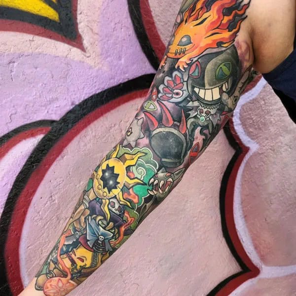 Anime Foot Tattoo