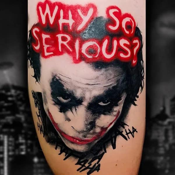 Why So Serious Joker Tattoo