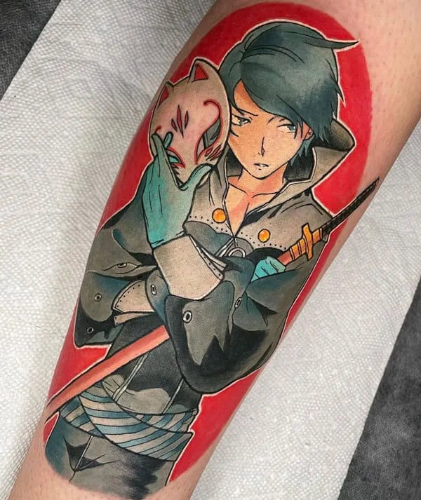 Anime Foot Tattoo