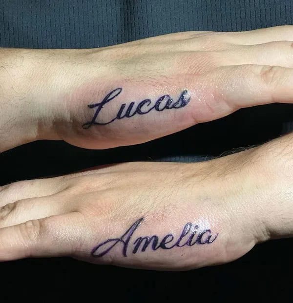 Forearm Name Tattoo