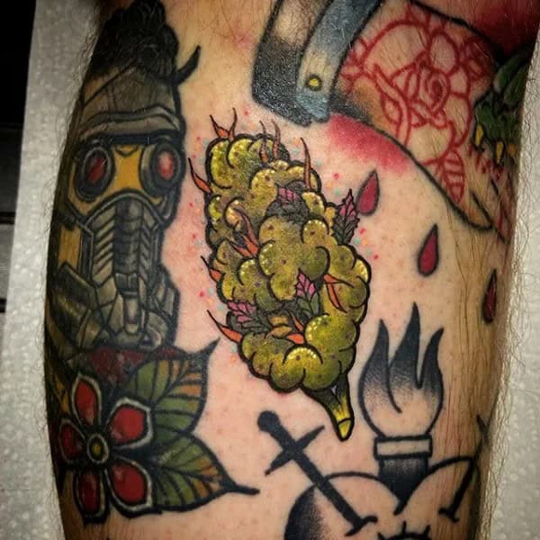 Weed Bud Tattoo