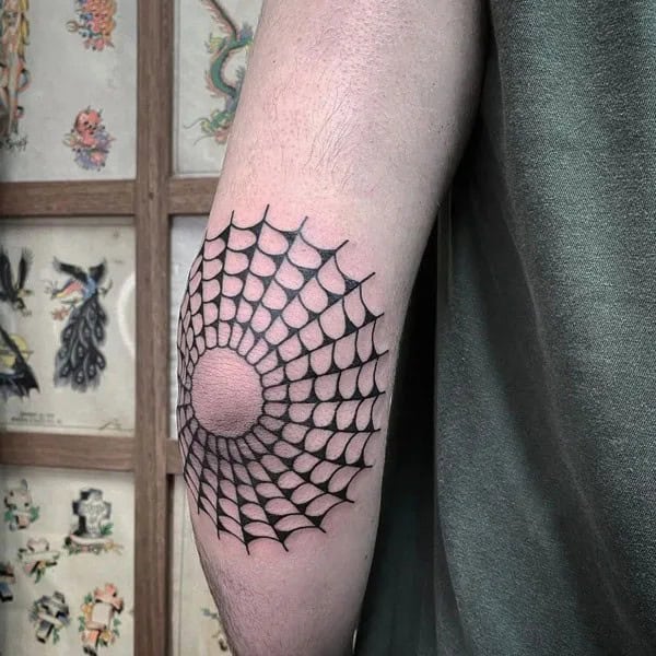 Spider Web Prison Tattoo