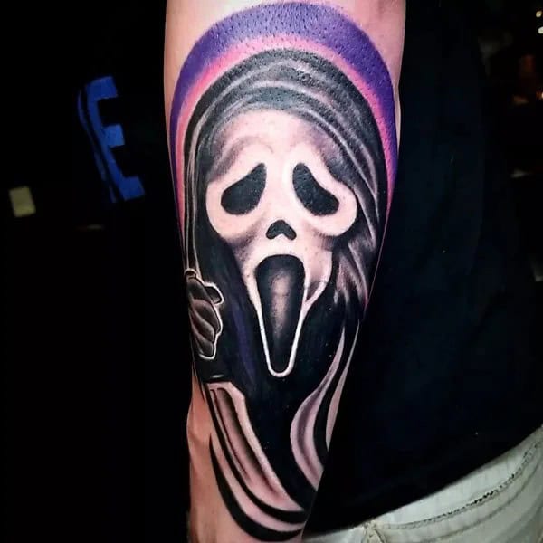 Scream Wrist Tattoo