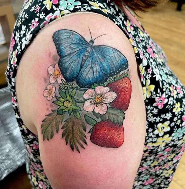 More Designs of Strawberry Tattoos To Check Out This Instant