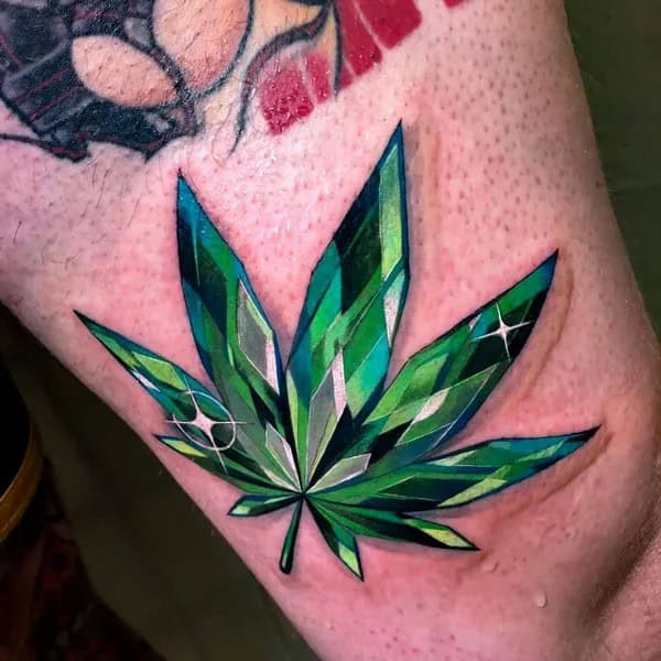 Weed Leaf Tattoo