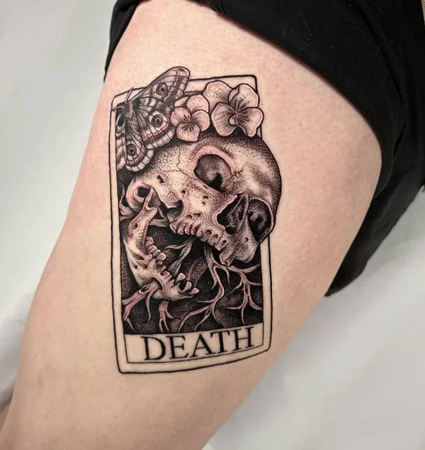 Death Tarot Card Tattoo