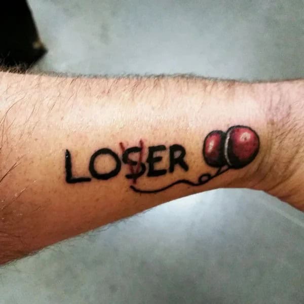 Evil Loser Lover tattoo