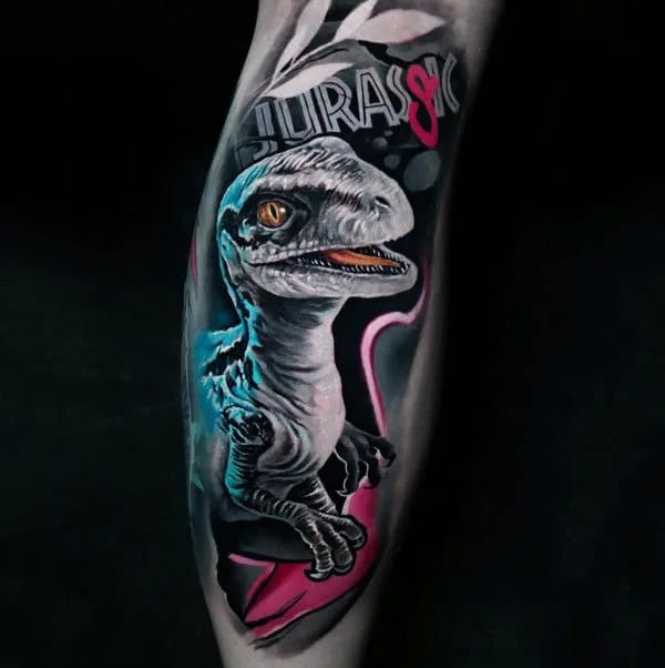 Realistic Dinosaur Tattoo