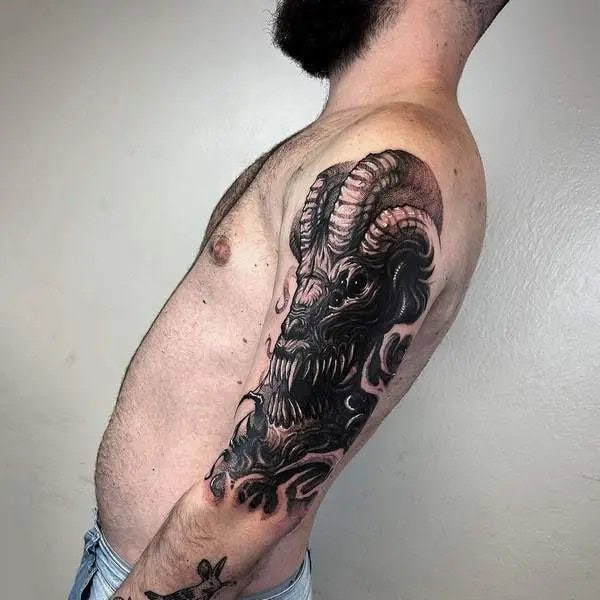 Baphomet Arm Tattoo