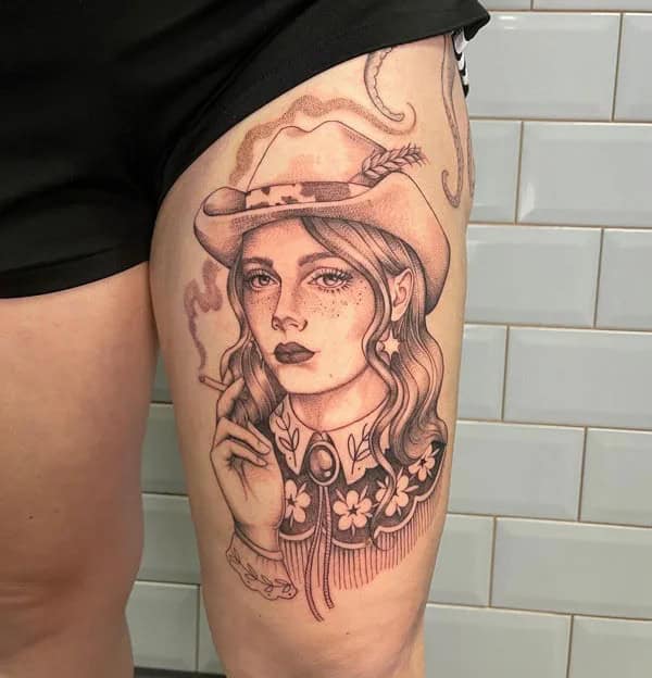 Cowgirl Tattoo