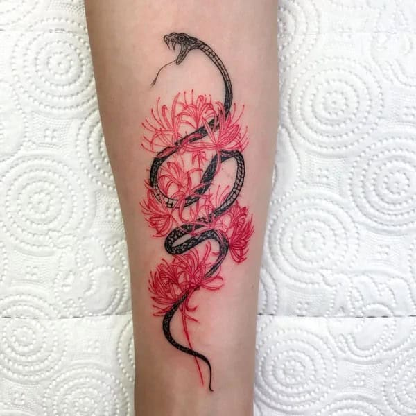 Demon Slayer Spider Lily Tattoo