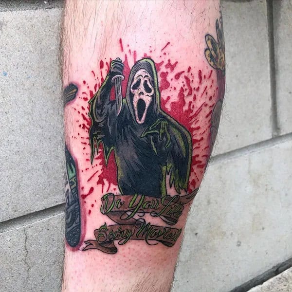 Scream Wrist Tattoo