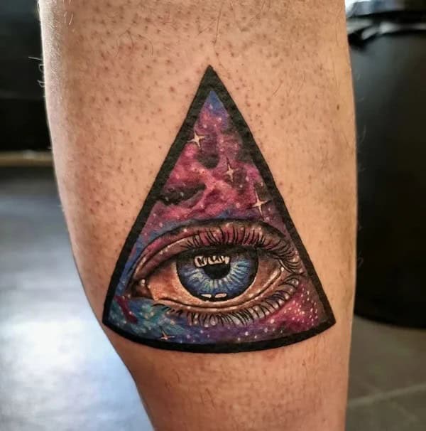 All Seeing Eye Galaxy Tattoo