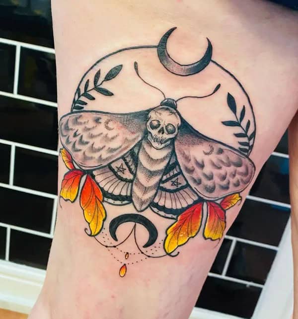 More Death Moth Tattoos That Can’t Be Ignored!