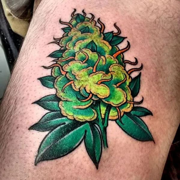 Weed Bud Tattoo