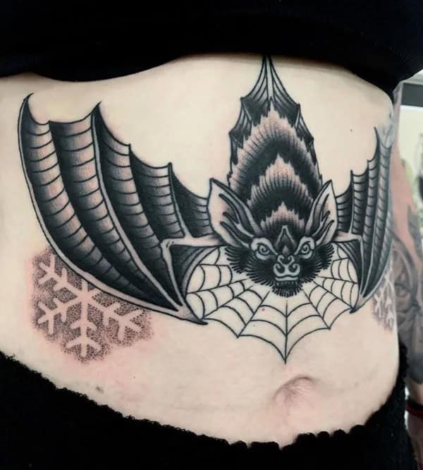 Bat Tattoo On Hand