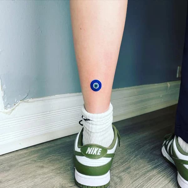 Blue Evil Eye Tattoo