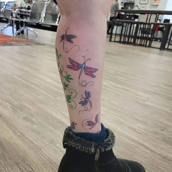 More Sublime Entries Of Dragonfly Tattoos