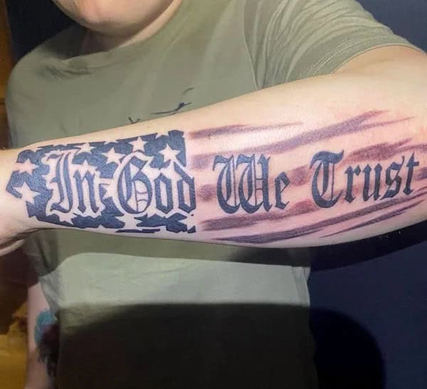 More “In God, We Trust” Tattoos To Dismiss Feelings Of Despair