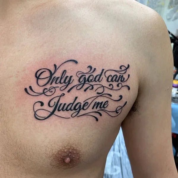 More Unique “Only God Can Judge Me” Tattoos To Take Inspiration From