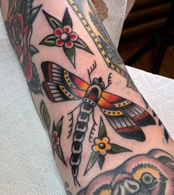 More Sublime Entries Of Dragonfly Tattoos