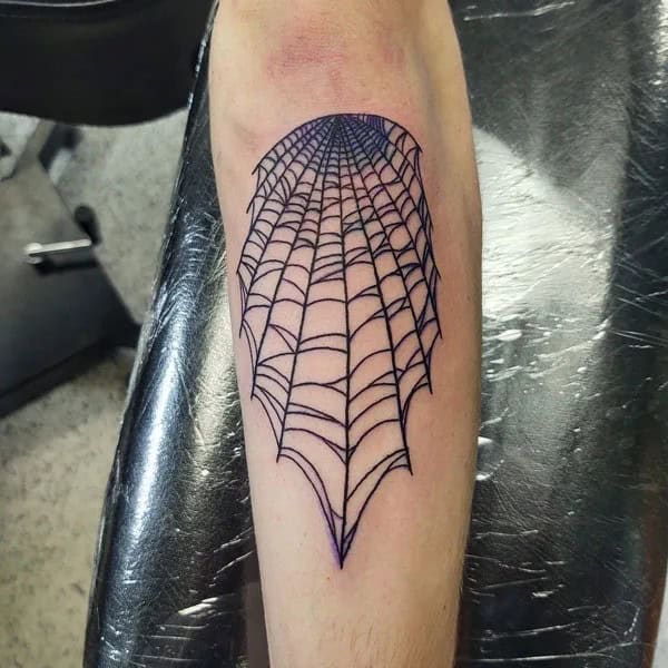 Spider Web Prison Tattoo