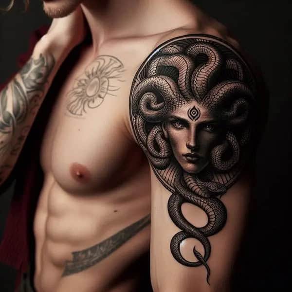 Medusa Snake Tattoo