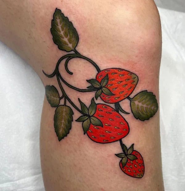 More Designs of Strawberry Tattoos To Check Out This Instant